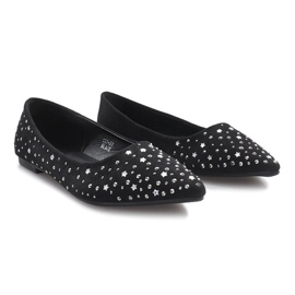 Ballerines noires avec étoiles noires 1