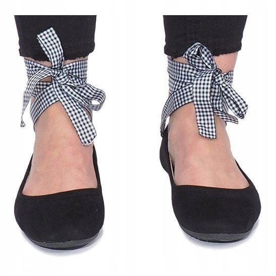 Ballerines noires à nœud Acro 1