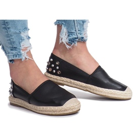 Espadrilles noires à clous Dolita le noir 2