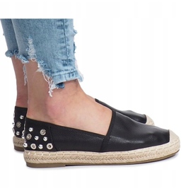 Espadrilles noires à clous Dolita le noir 3