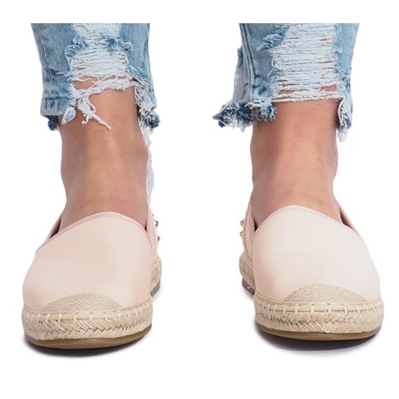 Espadrilles roses à clous Dolita 1