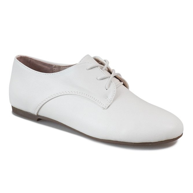 Chaussures de jazz à lacets pour femmes HH-25 Blanc 1