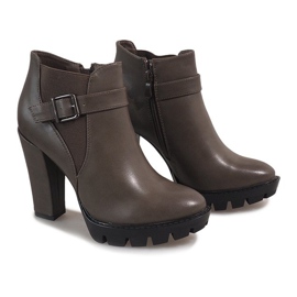 Bottes kaki sur le poteau FP002 multicolore vert 3
