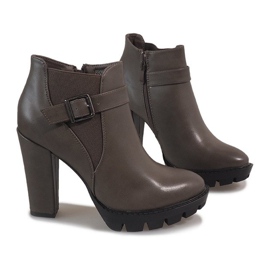 Bottes kaki sur le poteau FP002 multicolore vert 4
