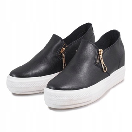Baskets blanches Margaux le noir 1
