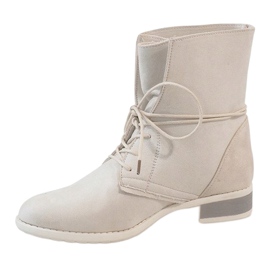 Bottines en daim beige 16006-53 2