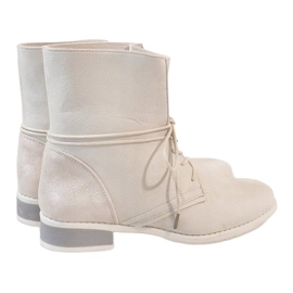 Bottines en daim beige 16006-53 5