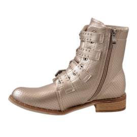 Bottes dorées avec boucles CLS-57 d'or 2