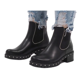 Bottes isolées noires à crampons 17031-25 le noir 2