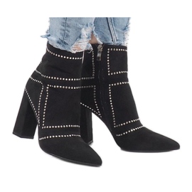 Bottines cloutées en daim 1932 le noir 1