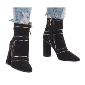 Bottines cloutées en daim 1932 le noir 4