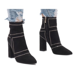 Bottines cloutées en daim 1932 le noir 3