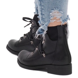 Bottines noires à lacets HQ8775 le noir 2