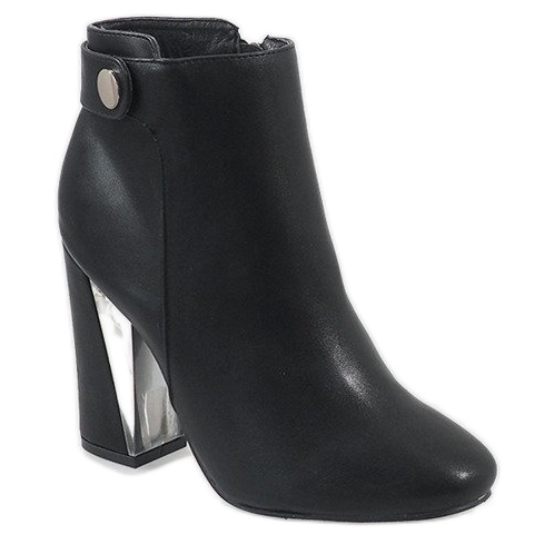 Bottines noires sur le poteau MJ1515 le noir 1