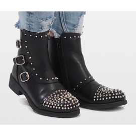 Bottes isolées noires à crampons HQ1268 le noir 2