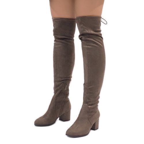 Bottes en daim sur le poteau TE1704-3 multicolore 1