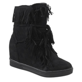 Baskets isolées noires H6301AR 1