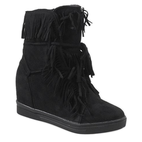 Baskets isolées noires H6301AR 1