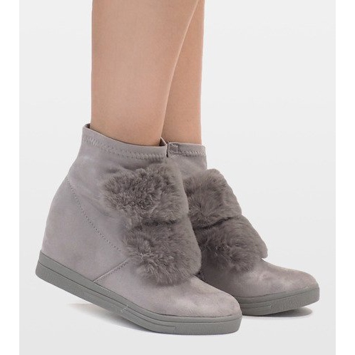 Baskets isolées grises H6503A-26 1