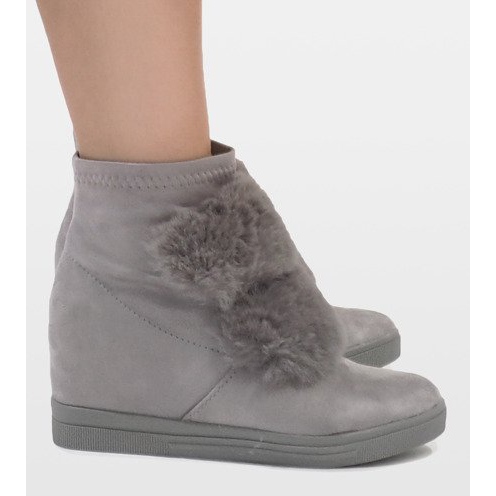 Baskets isolées grises H6503A-26 2