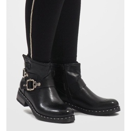 SDS Bottines portefeuille noires 7313-PA 1 SDS Bottines portefeuille noires 7313-PA 1