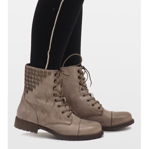 SDS Bottines à lacets kaki S170 vert 1