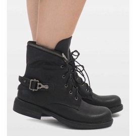 Bottines noires à lacets CLS-32 le noir 2