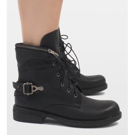 Bottines noires à lacets CLS-32 le noir 3