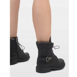 Bottines noires à lacets CLS-32 le noir 4