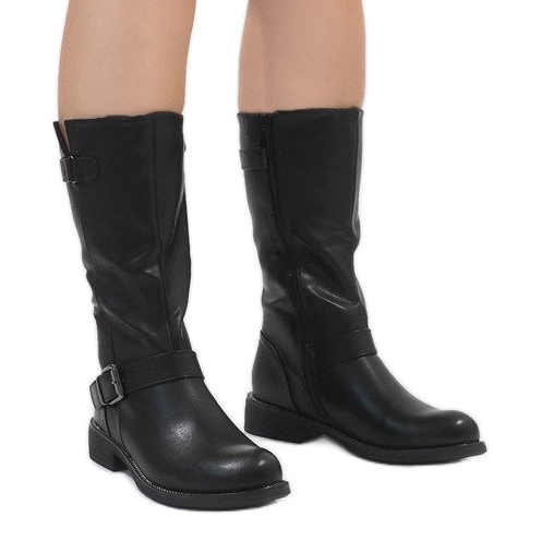 Sixth Sens Bottes élégantes noires de JW19 le noir 1