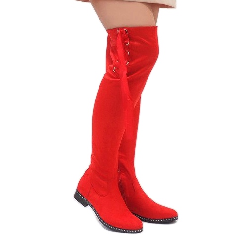 Foreverfolie Bottes en daim isolées rouges H308 1