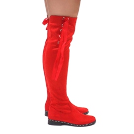 Foreverfolie Bottes en daim isolées rouges H308 2