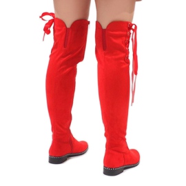 Foreverfolie Bottes en daim isolées rouges H308 3