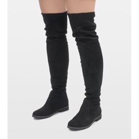 Erynn Bottines A26 en daim noir le noir 5
