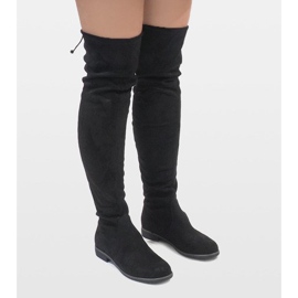 Erynn Bottines A26 en daim noir le noir 3