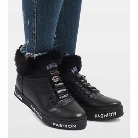 Bottes fourrées noires GF-ZM106 le noir 2