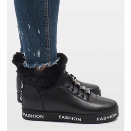 Bottes fourrées noires GF-ZM106 le noir 3