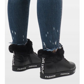 Bottes fourrées noires GF-ZM106 le noir 4