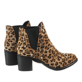 Erynn Bottes léopard sur le poteau M290-1 multicolore 4