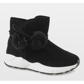 Bottes noires sur la semelle de sport GF-ZM93 le noir 1 Bottes noires sur la semelle de sport GF-ZM93 le noir 1