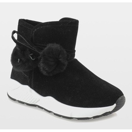 Bottes noires sur la semelle de sport GF-ZM93 le noir 2 Bottes noires sur la semelle de sport GF-ZM93 le noir 2