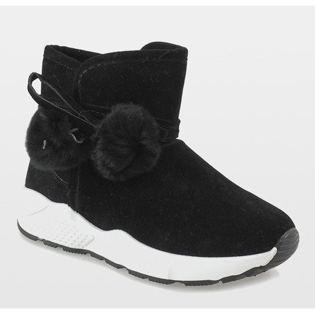 Bottes noires sur la semelle de sport GF-ZM93 le noir 2 Bottes noires sur la semelle de sport GF-ZM93 le noir 2