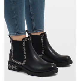 SDS Bottes isolées noires à crampons 7387-PA le noir 2