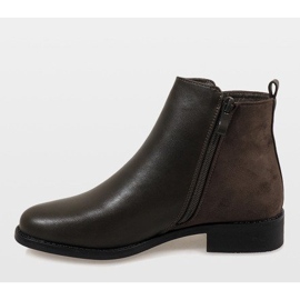 Bottines Chelsea chaudes C-7200 vert 3
