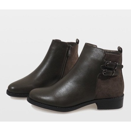 Bottines Chelsea chaudes C-7200 vert 5