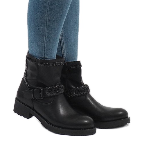 Bottes isolées noires FC-H59 le noir 1
