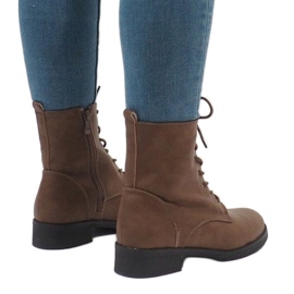 Bottes isolées à lacets kaki W122 1