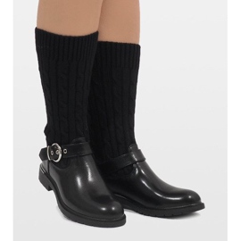 Ideal Shoes Bottes isolées noires E-4939 2