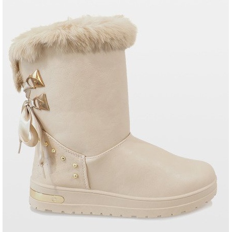 Bottes de neige beiges pour femmes AN-107 1 Bottes de neige beiges pour femmes AN-107 1
