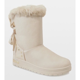 Bottes de neige beiges pour femmes AN-107 2 Bottes de neige beiges pour femmes AN-107 2